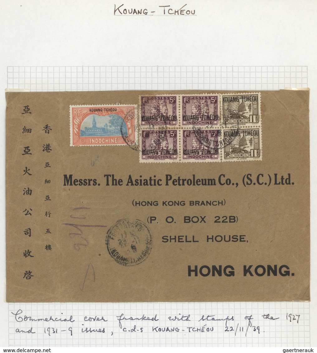 22576 Französisch-Indochina: 1897/1966, Interesting Collection Of 31 Letter And Cards, Partly Ppc Of Frenc - Lettres & Documents
