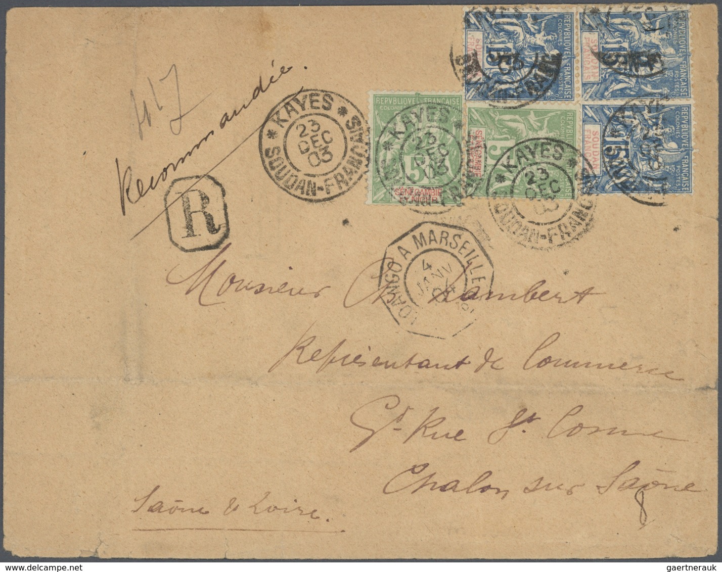 22590 Französisch-Sudan: 1894/1907, Collection On Stockpages With Groupe Series And Main Value In The 37 E - Briefe U. Dokumente