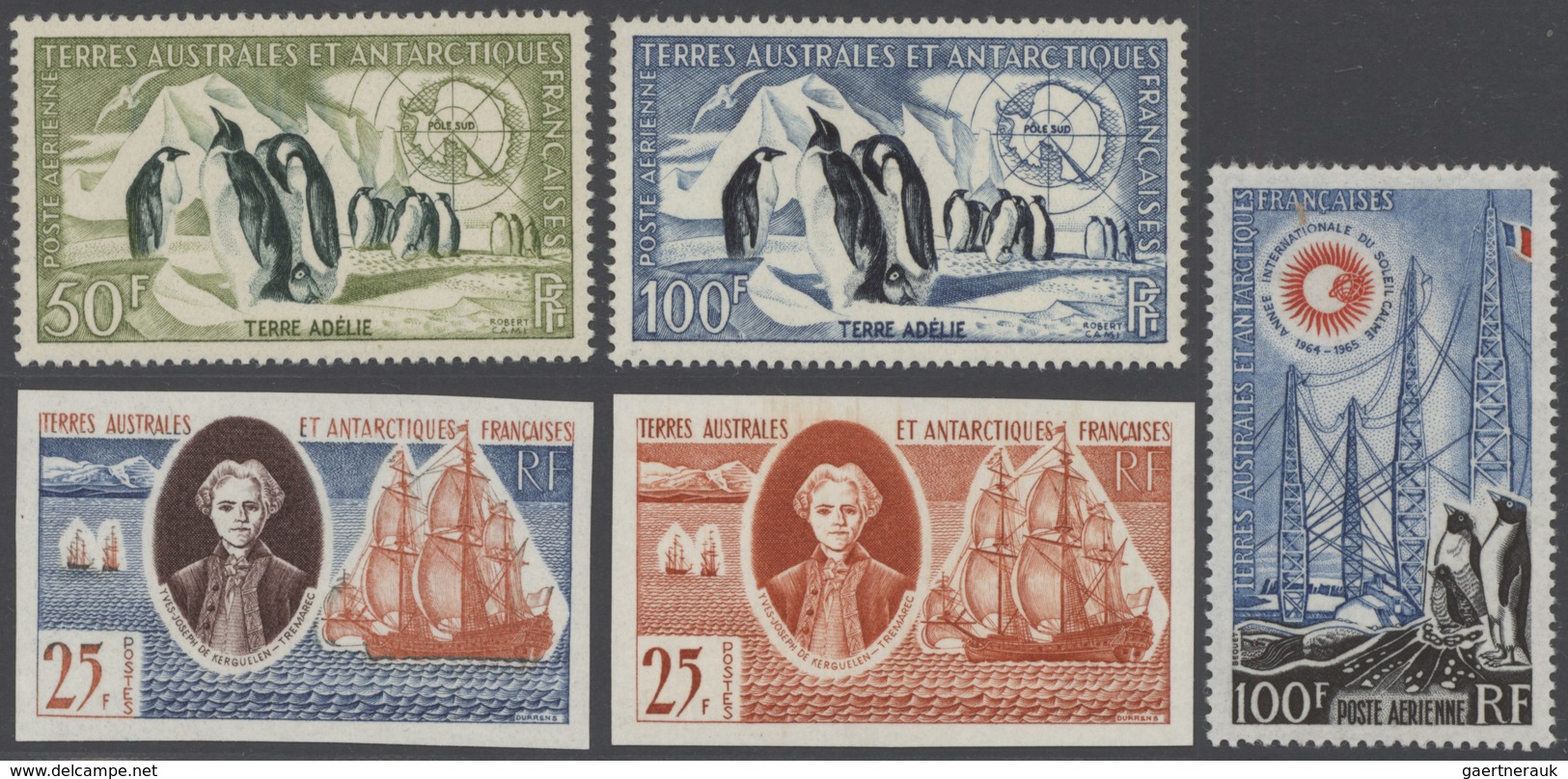 22591 Französische Gebiete In Der Antarktis: 1948/1997, U/m Collection In A Stockbook Incl. Some Duplicati - Autres & Non Classés