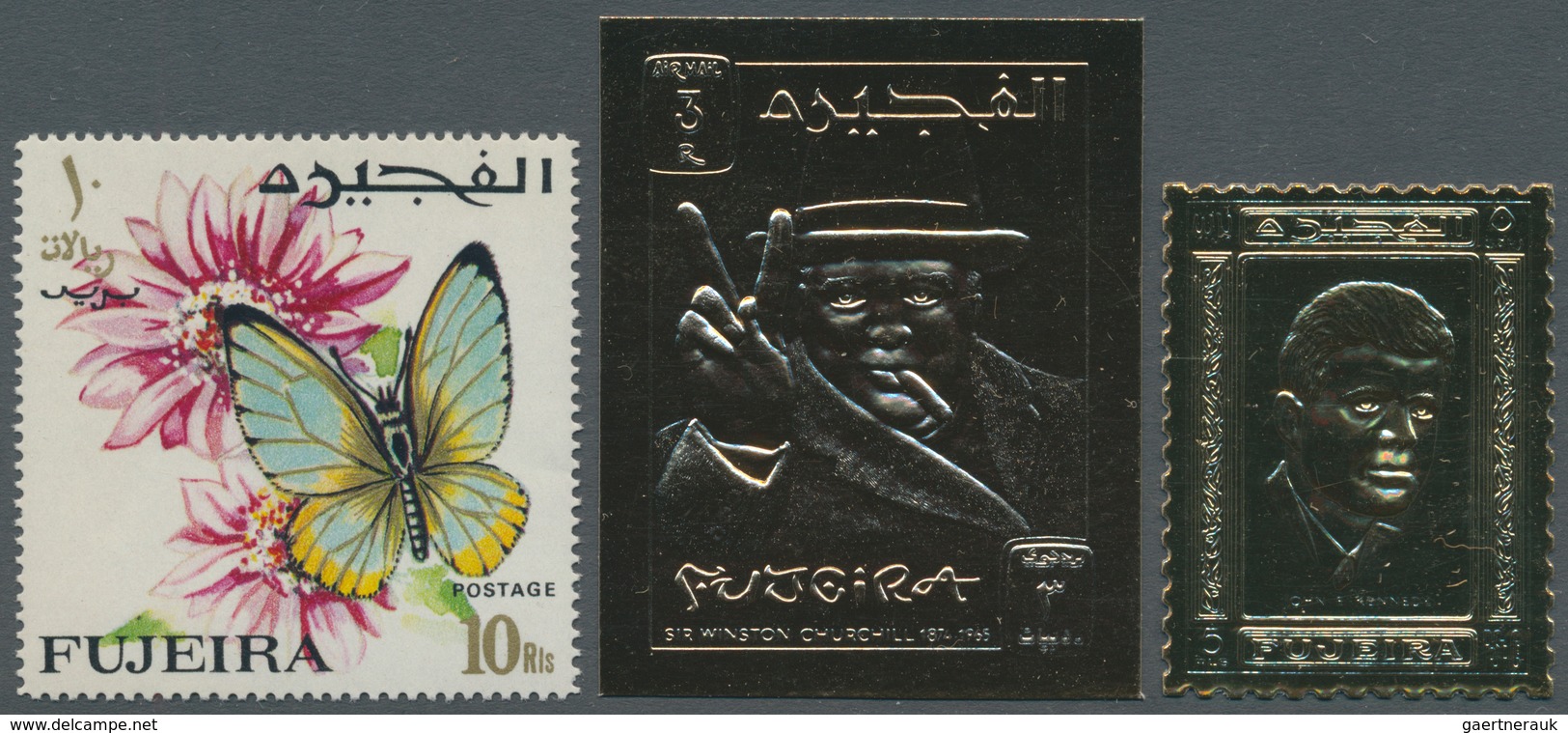 22598 Fudschaira / Fujeira: 1964/1972 (ca.), Accumulation In Box With Mostly Miniature Sheets But Also Sin - Fujeira