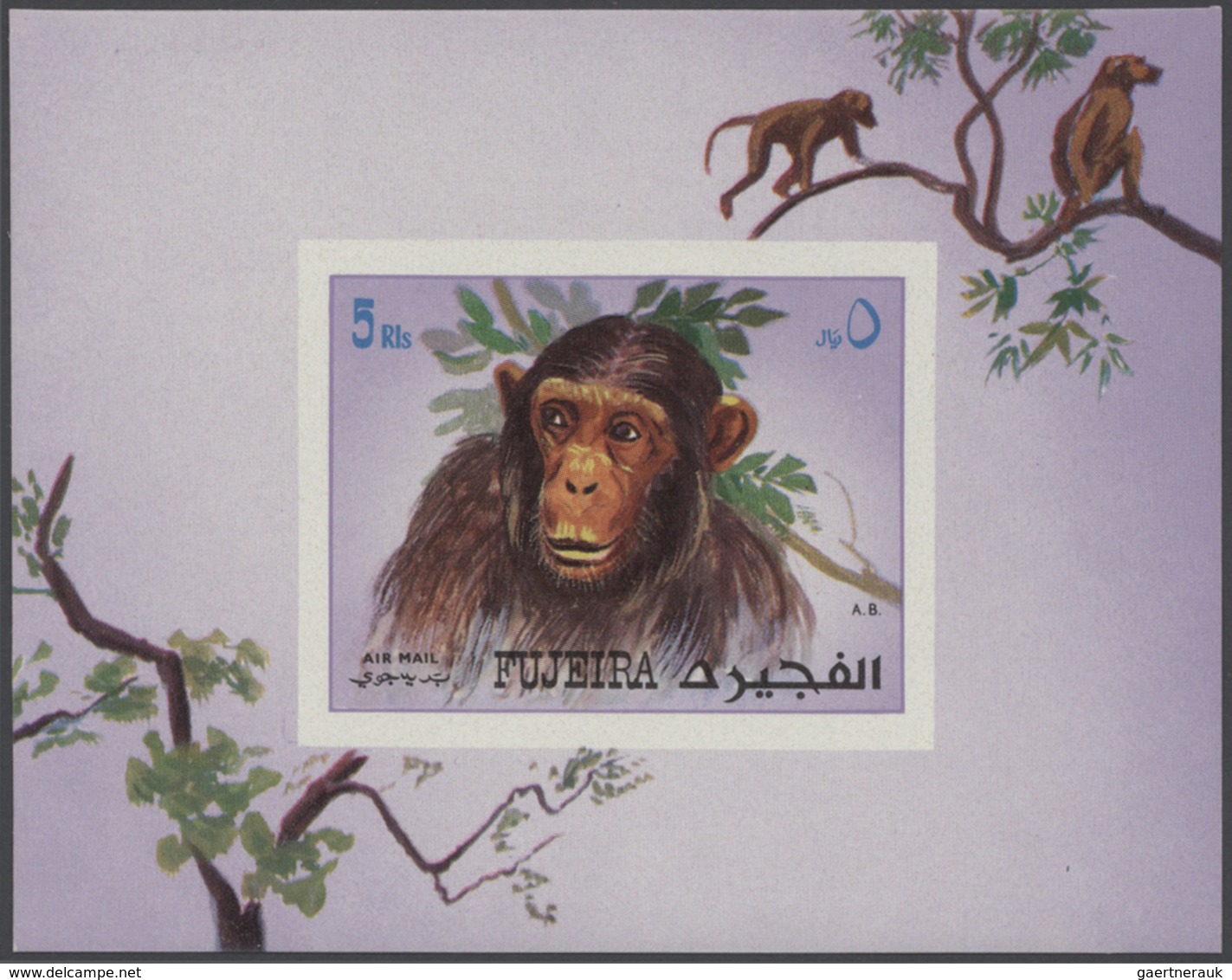 22604 Fudschaira / Fujeira: 1966/1972, U/m Accumulation Of Apprx. 310 Souvenir Sheets Incl. Attractive The - Fujeira