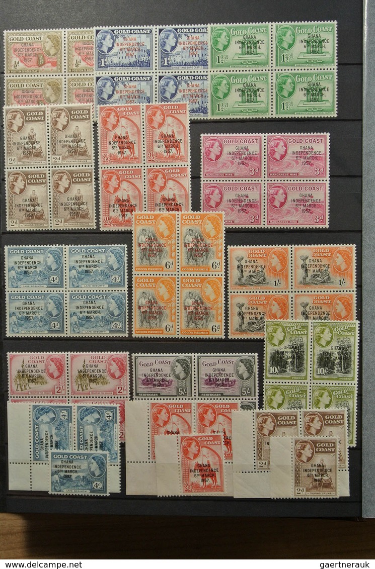 22631 Ghana: 1957-1983. Fantastic, Only MNH Stock Ghana 1957-1983, Perforated And Imperfoarted, Many In Bl - Ghana (1957-...)