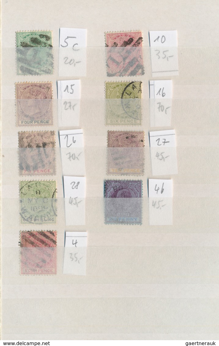 22632 Goldküste: 1870/1952, Used And Mint Assortment Of 44 Stamps QV To QEII Incl. Better Items, Plus Some - Côte D'Or (...-1957)