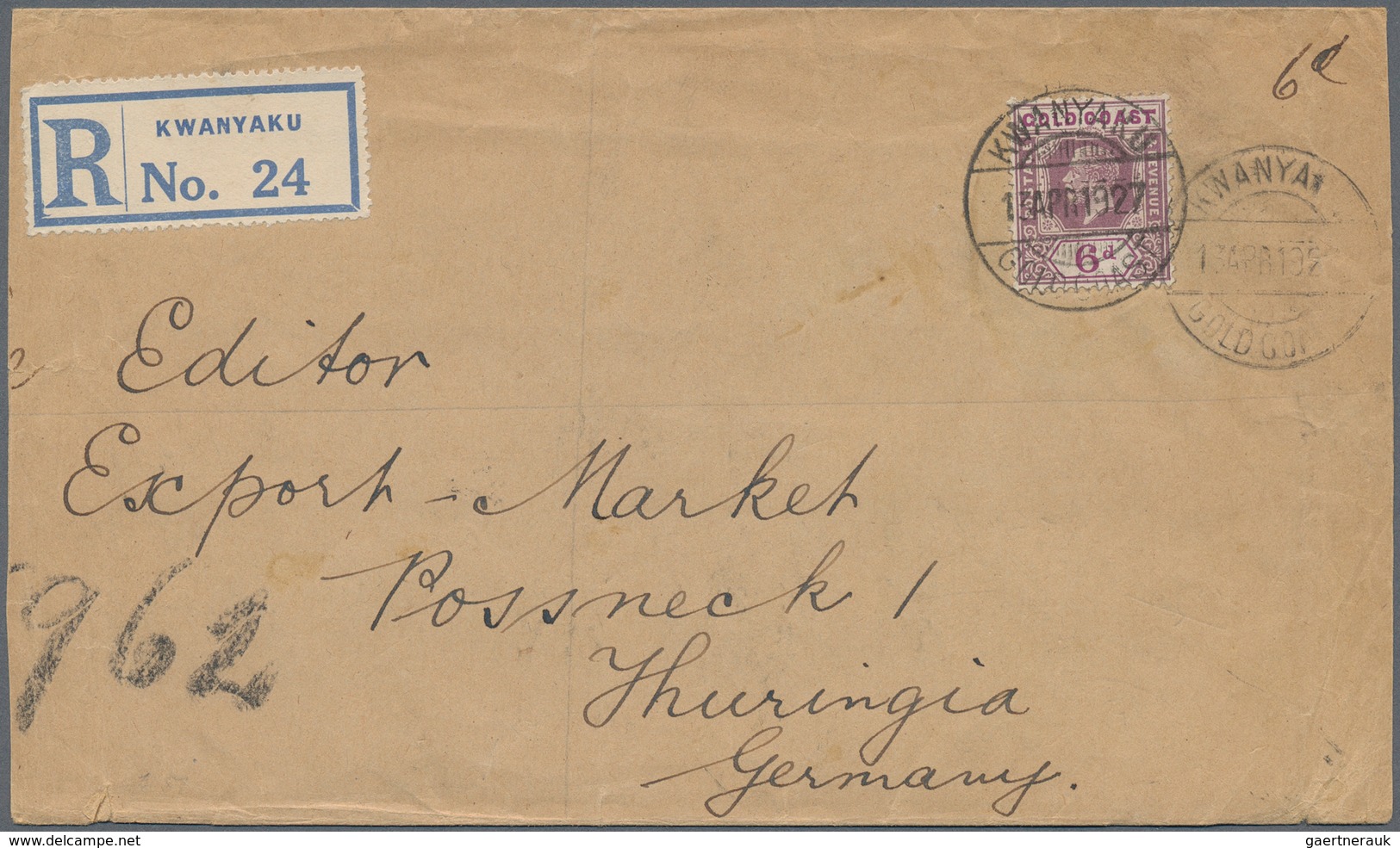 22633 Goldküste: 1894/1952: 36 Interesting Envelopes, Picture Postcards And Postal Stationeries Including - Côte D'Or (...-1957)