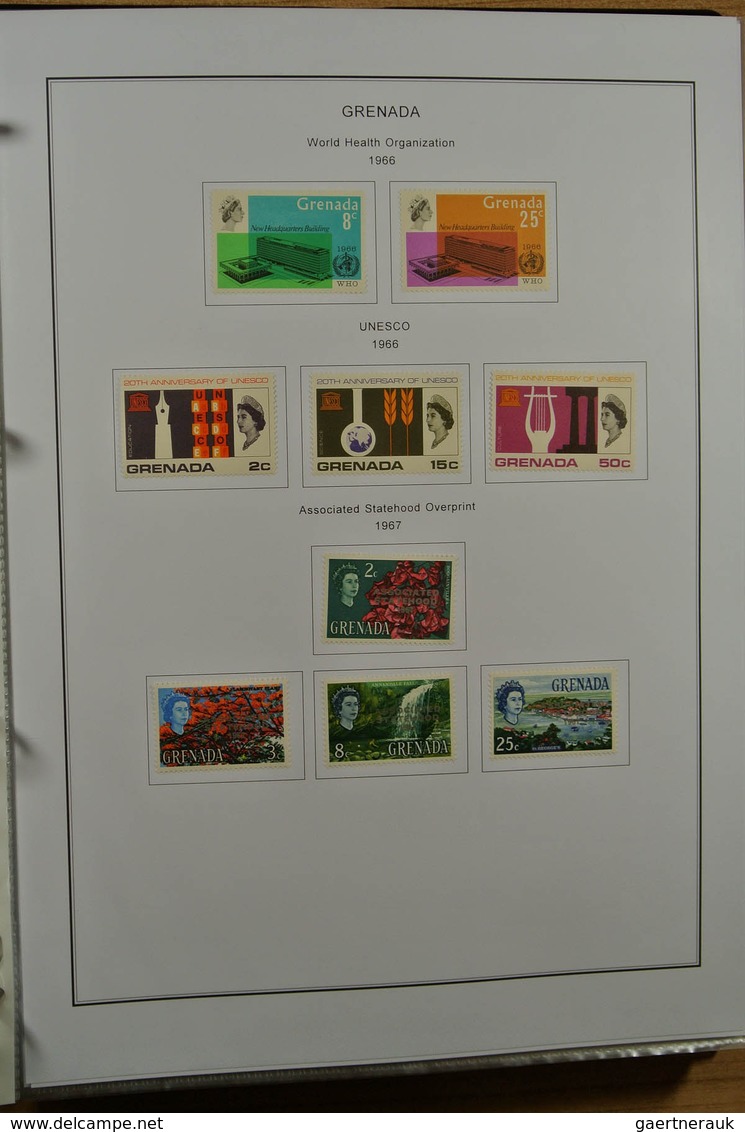 22635 Grenada: 1902-1974. Mostly mint hinged collection Grenada 1902-1974 on selfmade pages in binder. Col