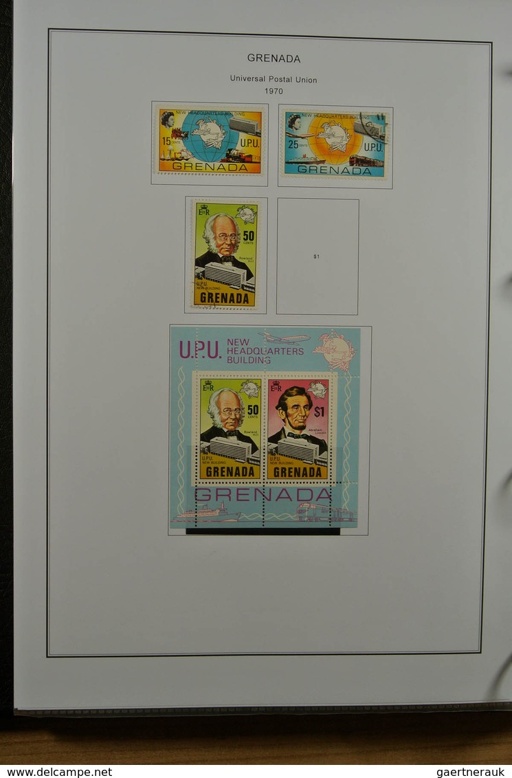 22635 Grenada: 1902-1974. Mostly mint hinged collection Grenada 1902-1974 on selfmade pages in binder. Col