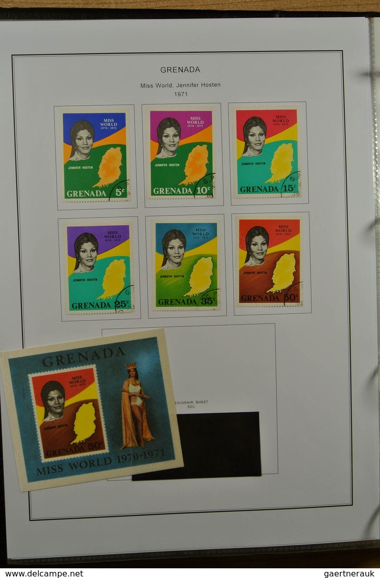 22635 Grenada: 1902-1974. Mostly mint hinged collection Grenada 1902-1974 on selfmade pages in binder. Col