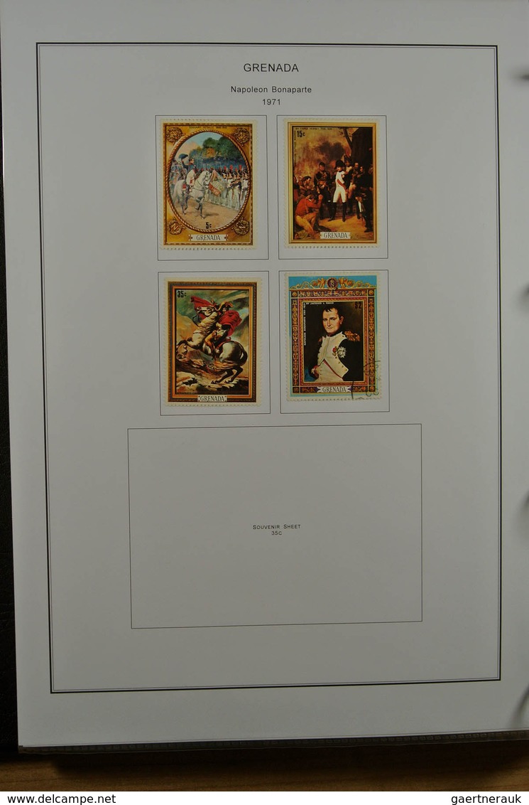 22635 Grenada: 1902-1974. Mostly mint hinged collection Grenada 1902-1974 on selfmade pages in binder. Col