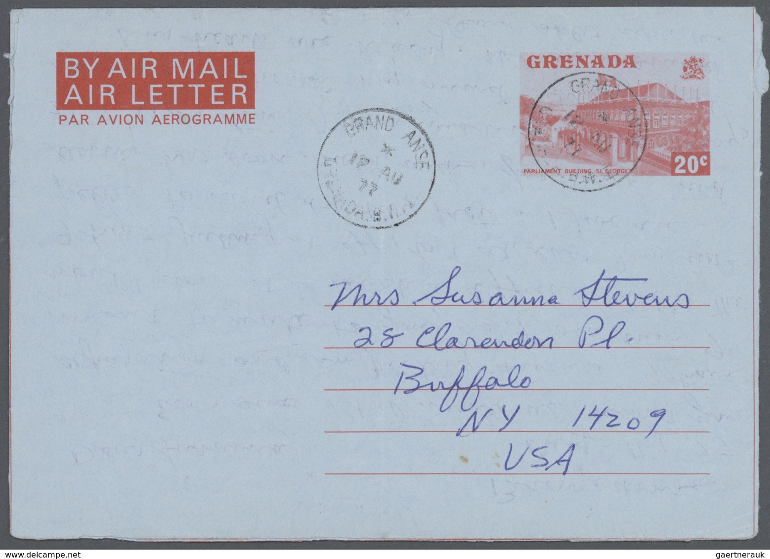 22636 Grenada: 1949/1993 (ca.), Accumulation With About 710 Unused And Used/CTO Airletters And AEROGRAMMES - Grenade (...-1974)