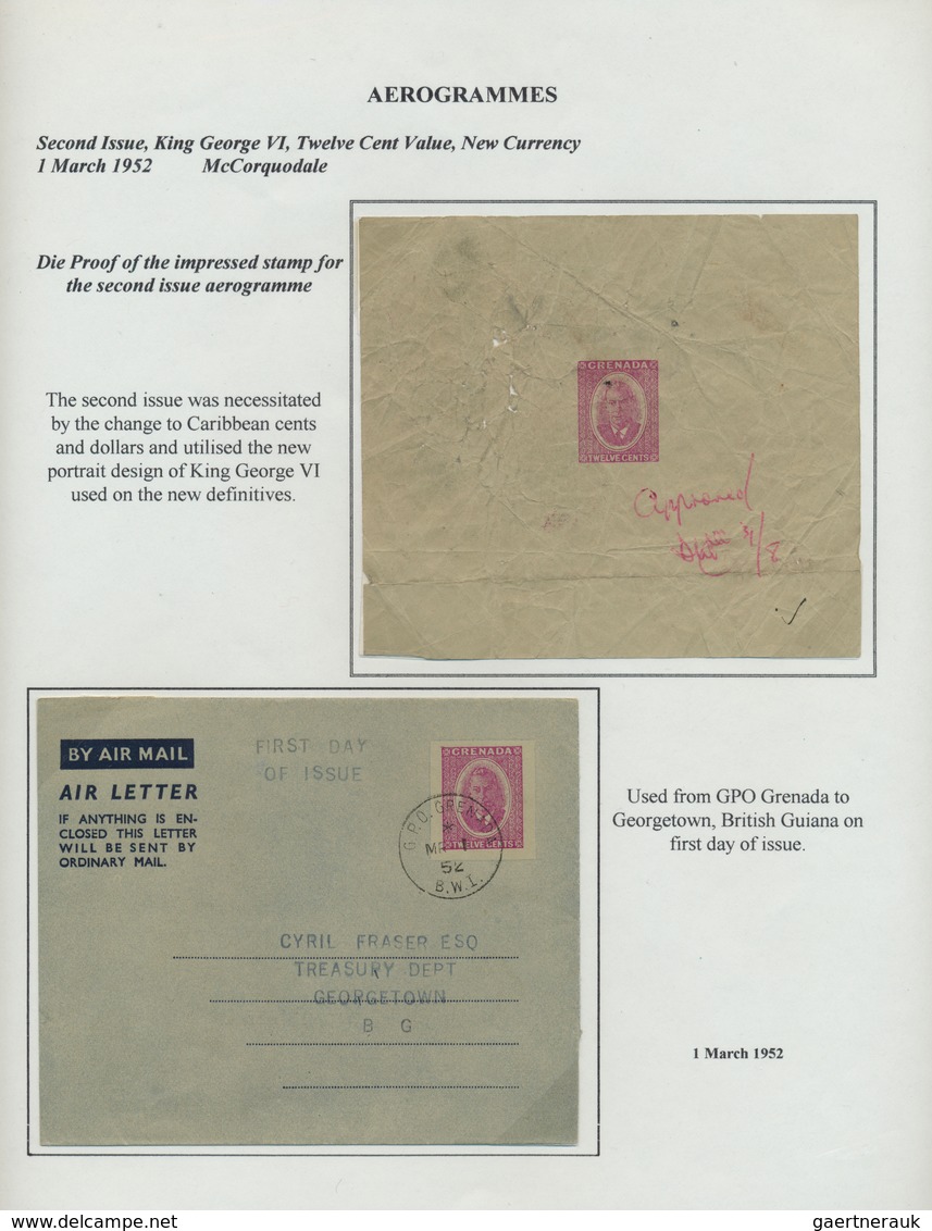 22637 Grenada: 1949/1967. Nice Collection Of 24 AIRLETTERS KGVI And QEII. Used And/or Unused. Great Variet - Grenade (...-1974)