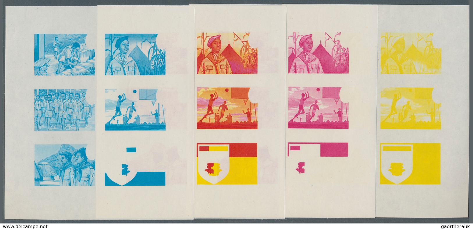 22648 Guinea: 1967/83, Sammlung Von 736 PHASENDRUCKEN Nur Verschiedener Und Kompletter Ausgaben, Dabei Sch - Guinée (1958-...)