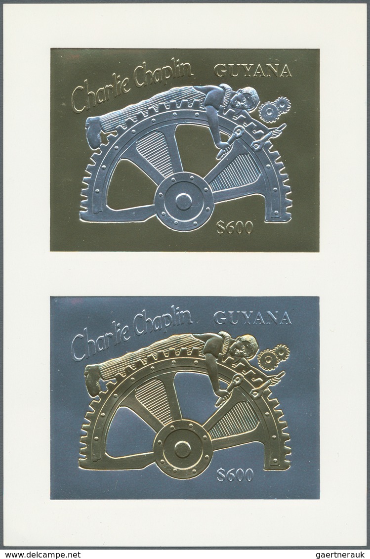 22651 Guyana: 1992/1994, Accumulation With GOLD And SILVER Stamps, Sheetlets Of Four And Miniature Sheets - Guyane (1966-...)