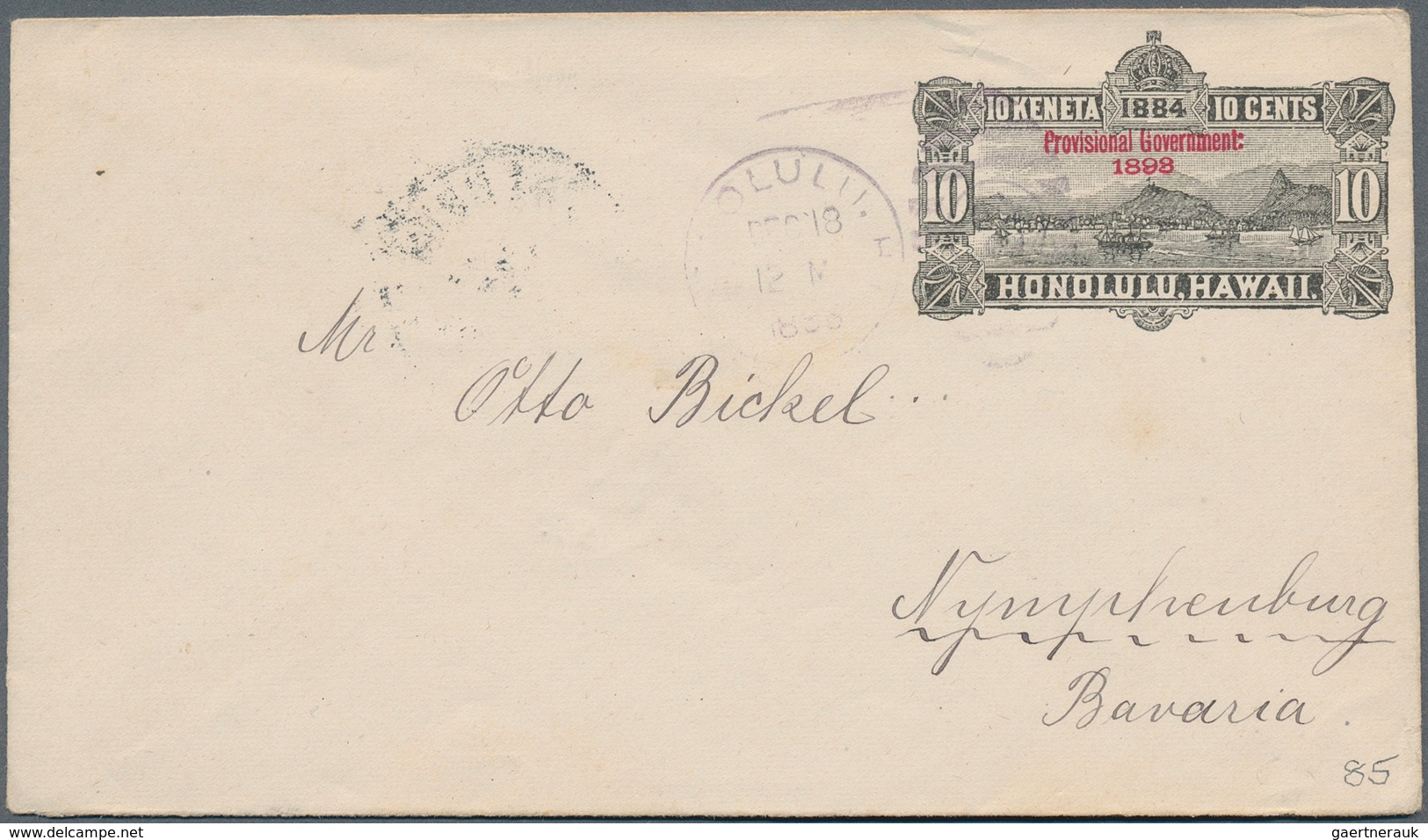 22657 Hawaii - Ganzsachen: 1890-1900, 25 Postal Stationery Cards And Envelopes, Mint And Used Including Co - Hawaï