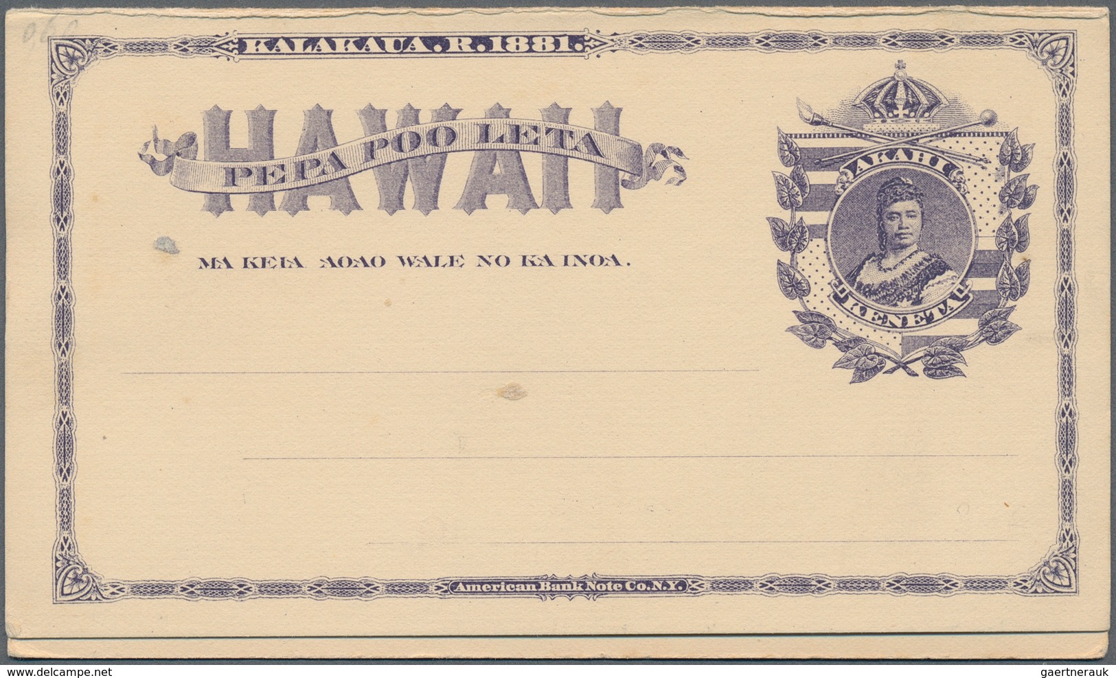 22657 Hawaii - Ganzsachen: 1890-1900, 25 Postal Stationery Cards And Envelopes, Mint And Used Including Co - Hawaï