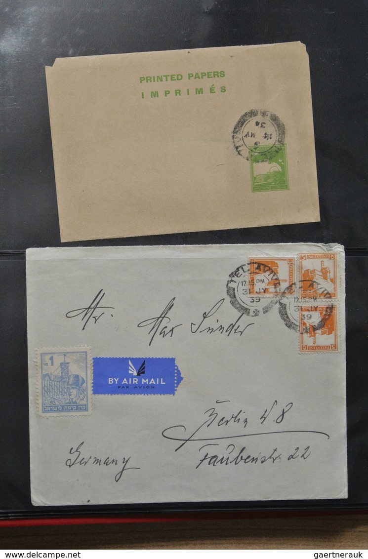 22660 Holyland: 1896-1952. Interesting collection of 30 covers/ cards, incl. better of e.g. French/ German