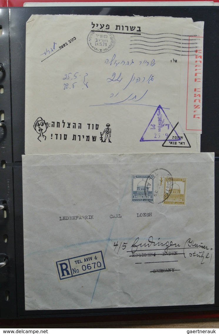 22660 Holyland: 1896-1952. Interesting collection of 30 covers/ cards, incl. better of e.g. French/ German