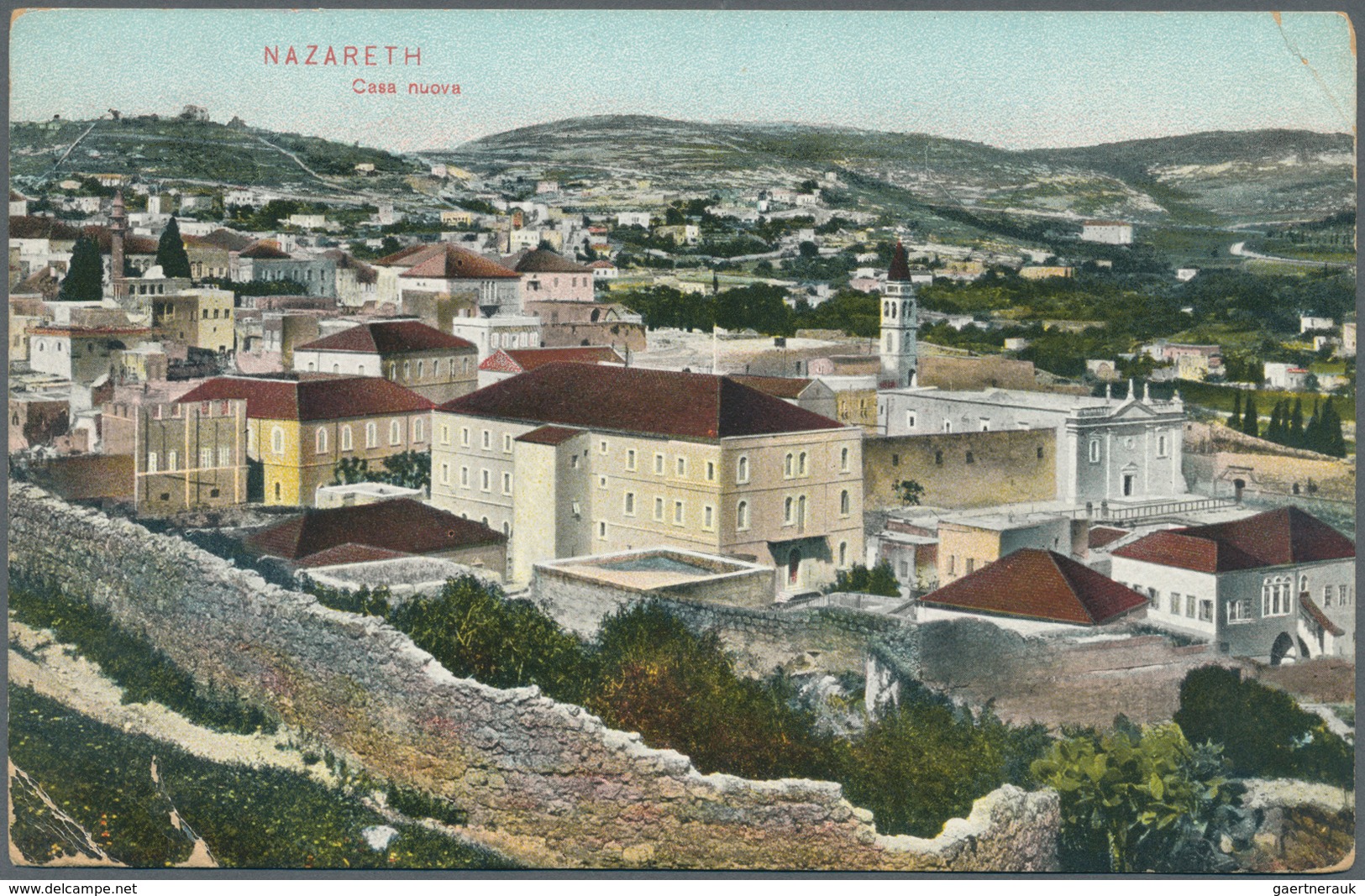 22661 Holyland: 1898/1946, Group Of Four Better Entires: NASRE, SAFED, BON SAMARITAIN, BUR.AMB.JERUSALEM J - Palestine