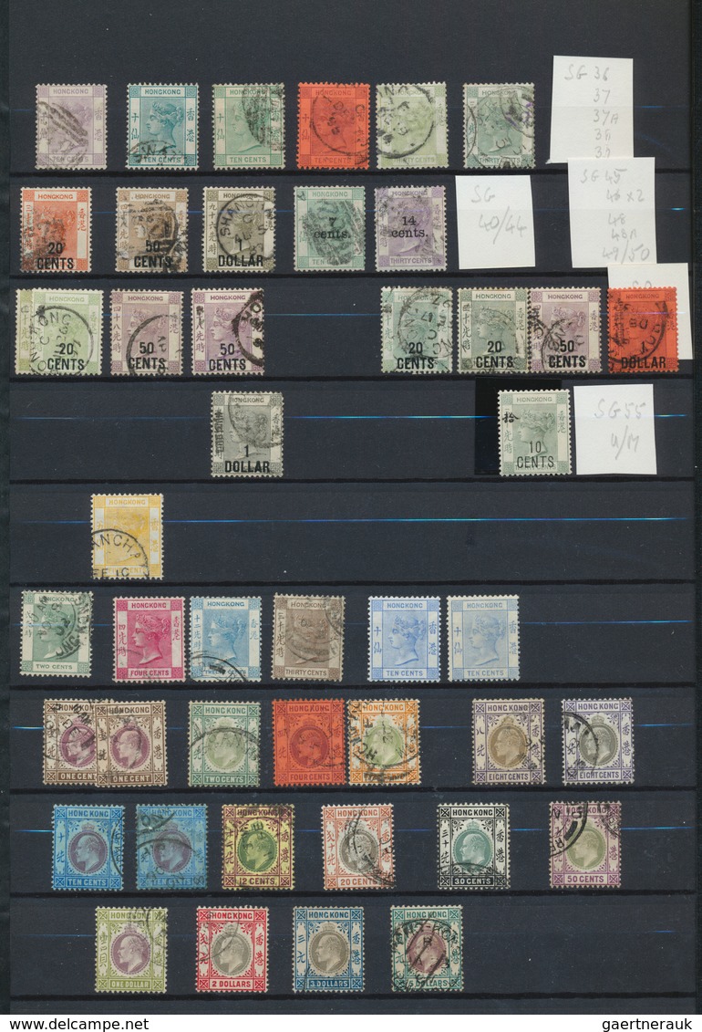 22667 Hongkong: 1862/1983: One-volume Collection Of Several Hundred Mint And Used Stamps From QV Through T - Autres & Non Classés
