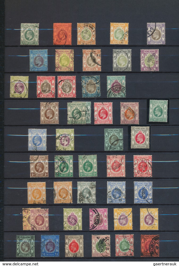 22667 Hongkong: 1862/1983: One-volume Collection Of Several Hundred Mint And Used Stamps From QV Through T - Autres & Non Classés