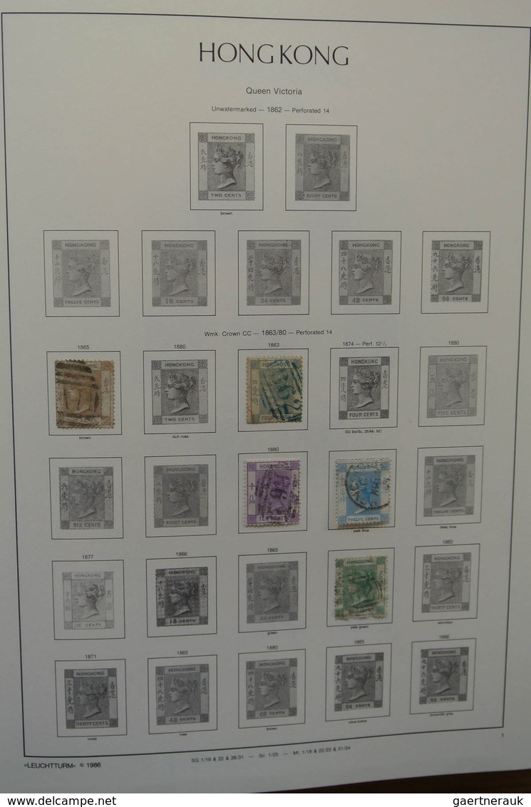 22669 Hongkong: 1882-2002. MNH, Mint Hinged And Used Collection Hong Kong 1882-2002 In 4 Albums. The Empha - Autres & Non Classés