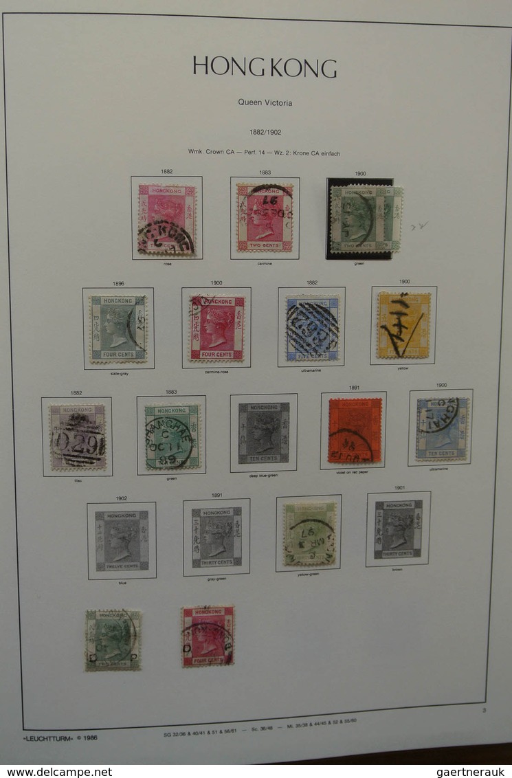 22669 Hongkong: 1882-2002. MNH, Mint Hinged And Used Collection Hong Kong 1882-2002 In 4 Albums. The Empha - Other & Unclassified
