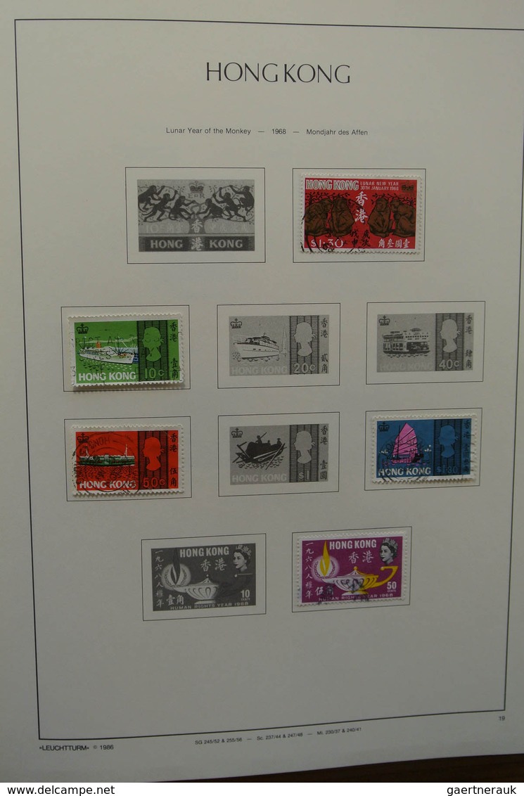 22669 Hongkong: 1882-2002. MNH, mint hinged and used collection Hong Kong 1882-2002 in 4 albums. The empha
