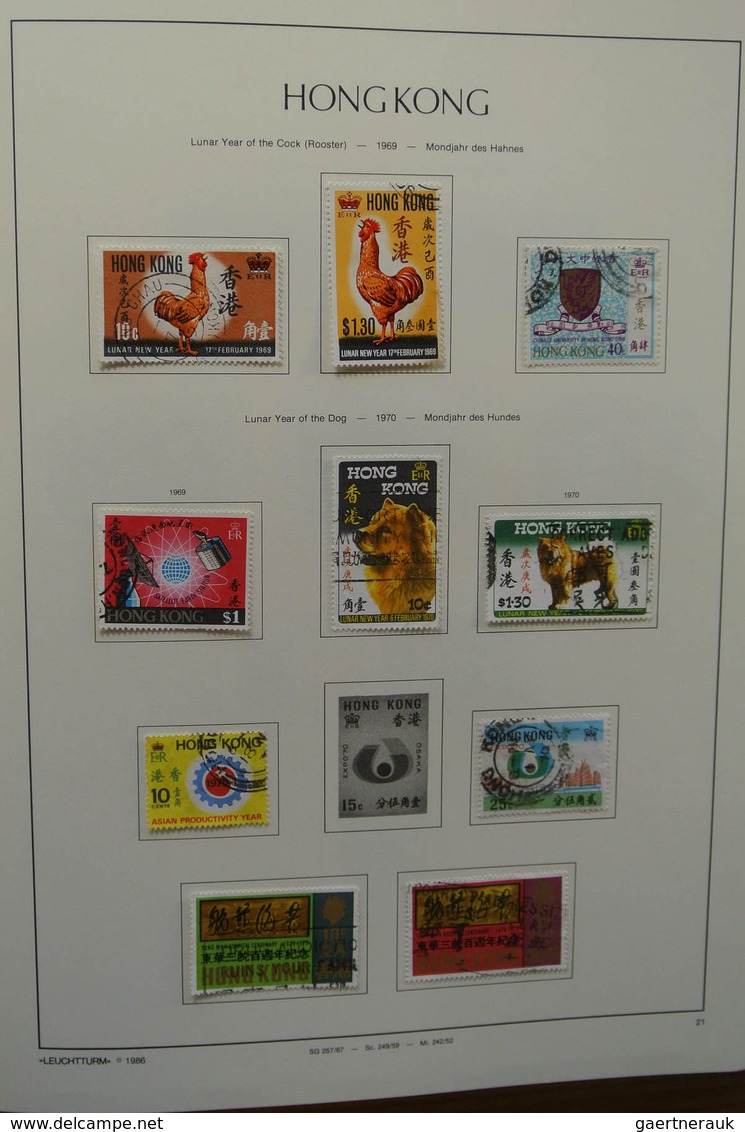 22669 Hongkong: 1882-2002. MNH, mint hinged and used collection Hong Kong 1882-2002 in 4 albums. The empha