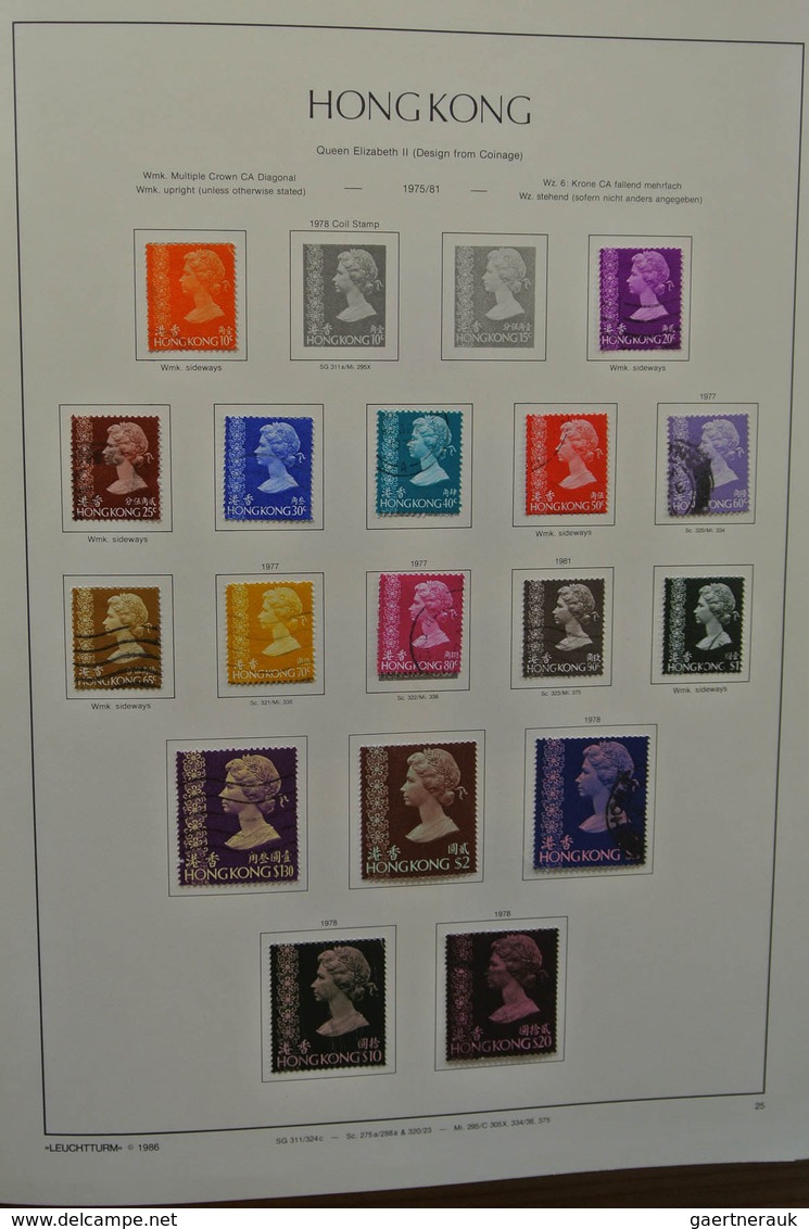 22669 Hongkong: 1882-2002. MNH, mint hinged and used collection Hong Kong 1882-2002 in 4 albums. The empha