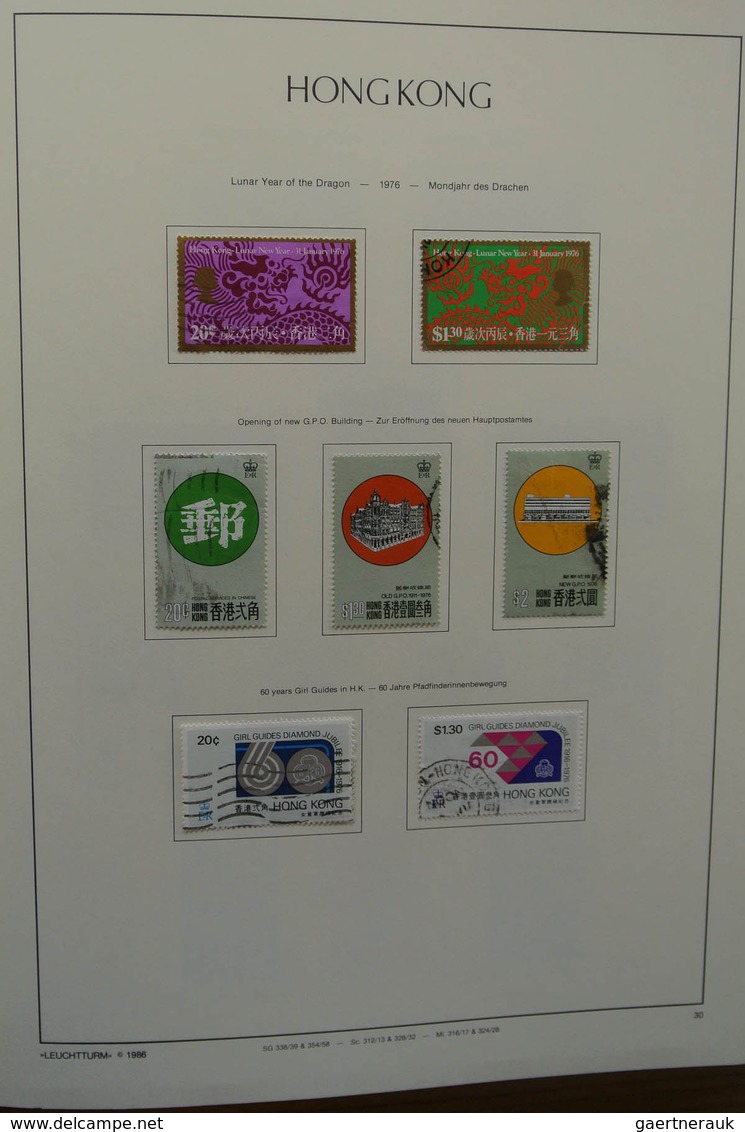 22669 Hongkong: 1882-2002. MNH, mint hinged and used collection Hong Kong 1882-2002 in 4 albums. The empha