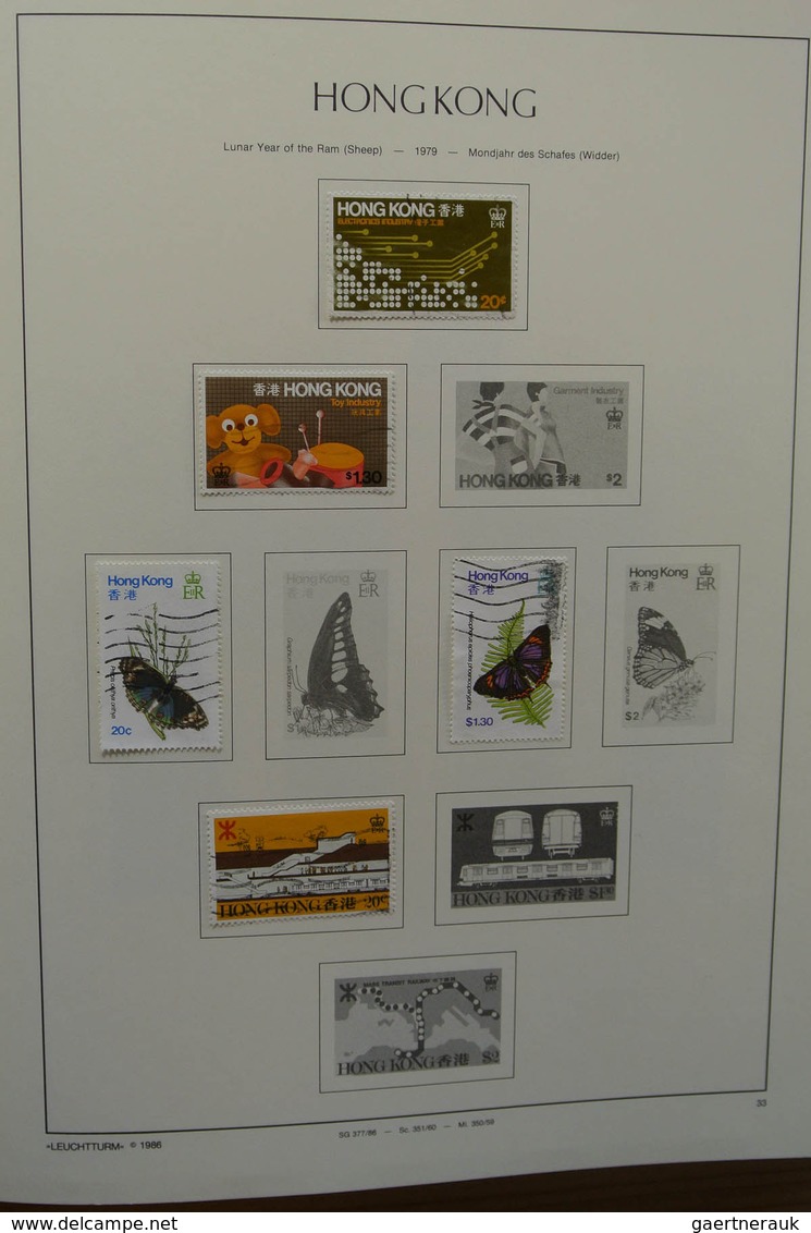 22669 Hongkong: 1882-2002. MNH, mint hinged and used collection Hong Kong 1882-2002 in 4 albums. The empha