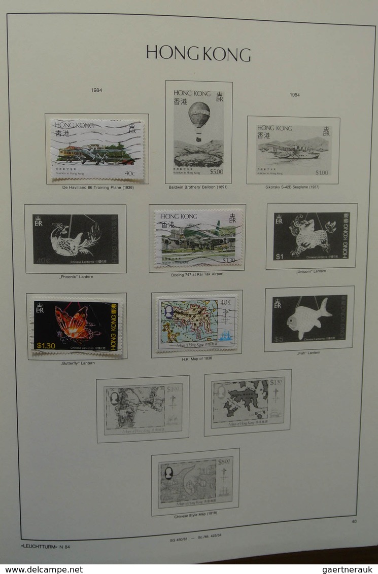 22669 Hongkong: 1882-2002. MNH, mint hinged and used collection Hong Kong 1882-2002 in 4 albums. The empha