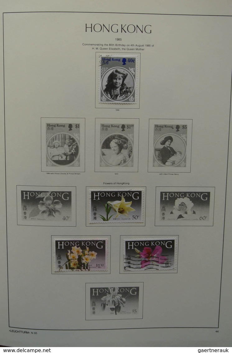 22669 Hongkong: 1882-2002. MNH, mint hinged and used collection Hong Kong 1882-2002 in 4 albums. The empha