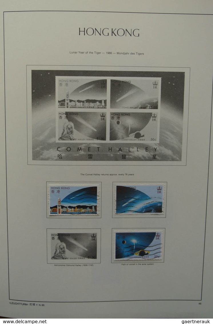 22669 Hongkong: 1882-2002. MNH, mint hinged and used collection Hong Kong 1882-2002 in 4 albums. The empha