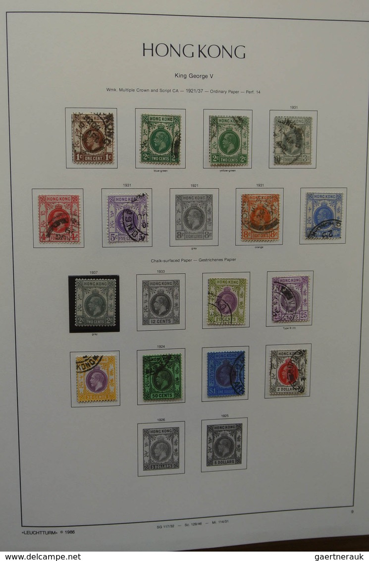 22669 Hongkong: 1882-2002. MNH, mint hinged and used collection Hong Kong 1882-2002 in 4 albums. The empha