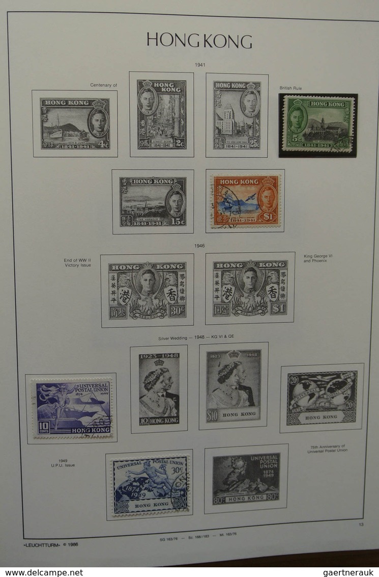 22669 Hongkong: 1882-2002. MNH, mint hinged and used collection Hong Kong 1882-2002 in 4 albums. The empha