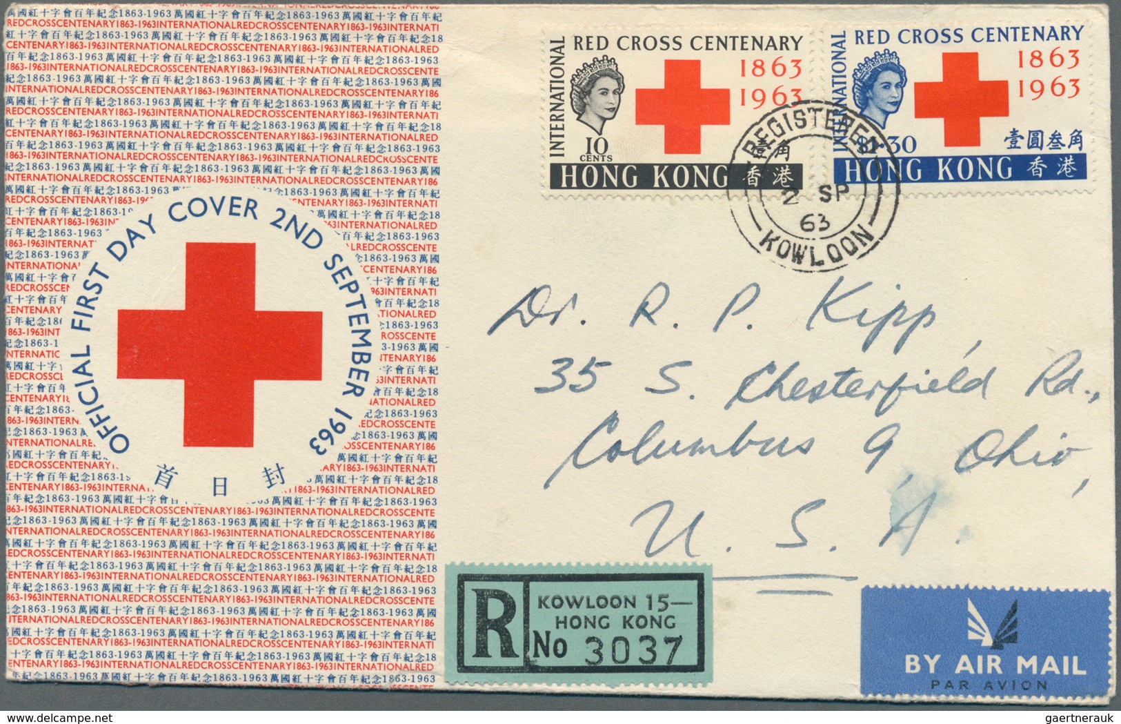 22670 Hongkong: 1910/70, covers (9); 1963/92, FDC (14, inc. 1963 Red Cross, 1967 new year, 1971 new year).