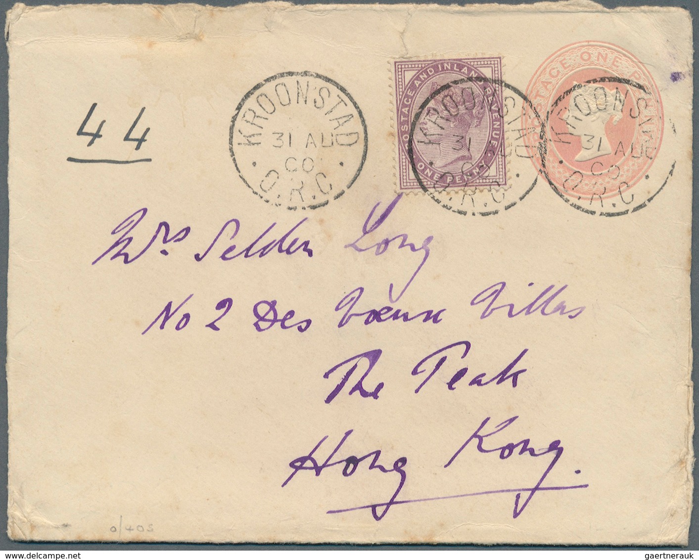 22676 Hongkong - Besonderheiten: 1858/1948: Incoming Mail, Covers/stationery/ppc (12) Inc. 1858 Soldiers L - Autres & Non Classés