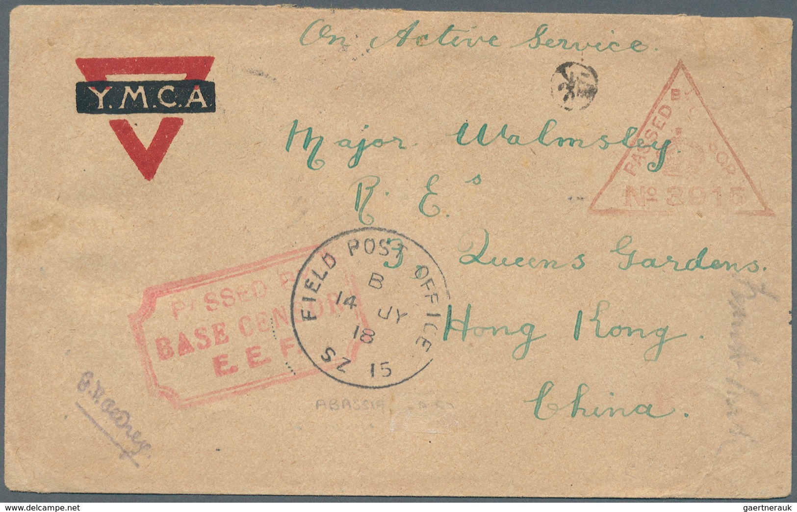 22676 Hongkong - Besonderheiten: 1858/1948: Incoming Mail, Covers/stationery/ppc (12) Inc. 1858 Soldiers L - Autres & Non Classés