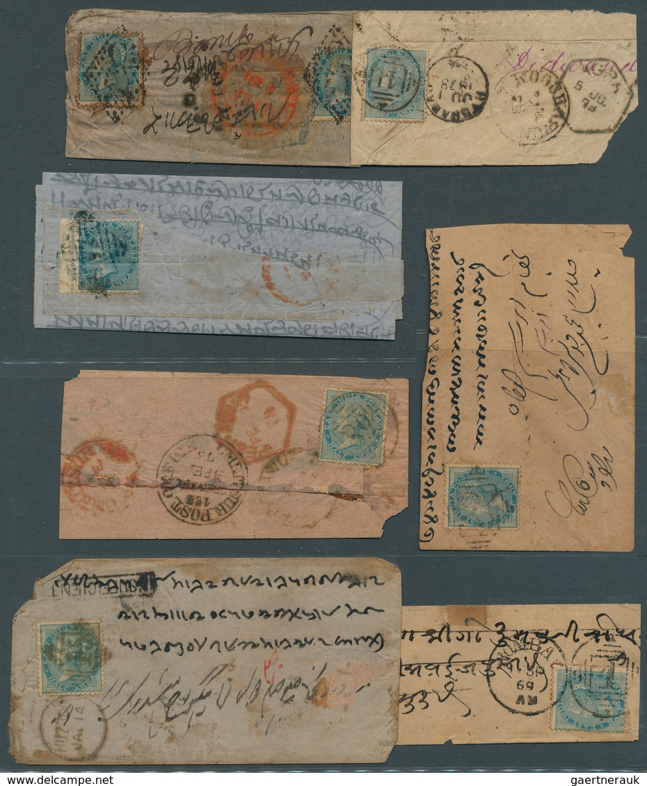 22682 Indien: 1829 - 1874, East India Company: A Wonderful Lot Of One Incoming Prephilatelic Letter And 23 - Autres & Non Classés