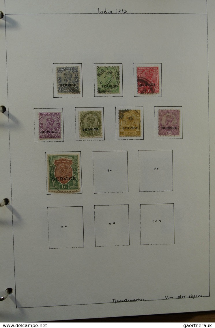 22686 Indien: 1854-1976. Used collection India 1854-1976 in blanc album, including much better classic mat