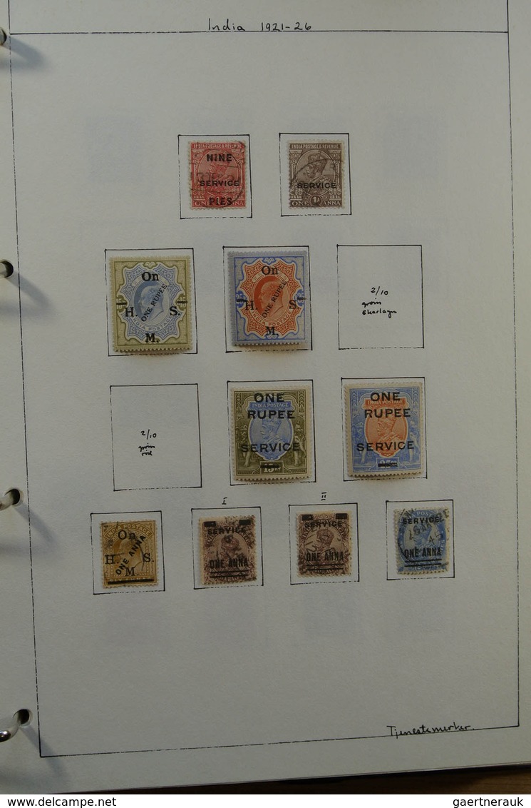 22686 Indien: 1854-1976. Used collection India 1854-1976 in blanc album, including much better classic mat