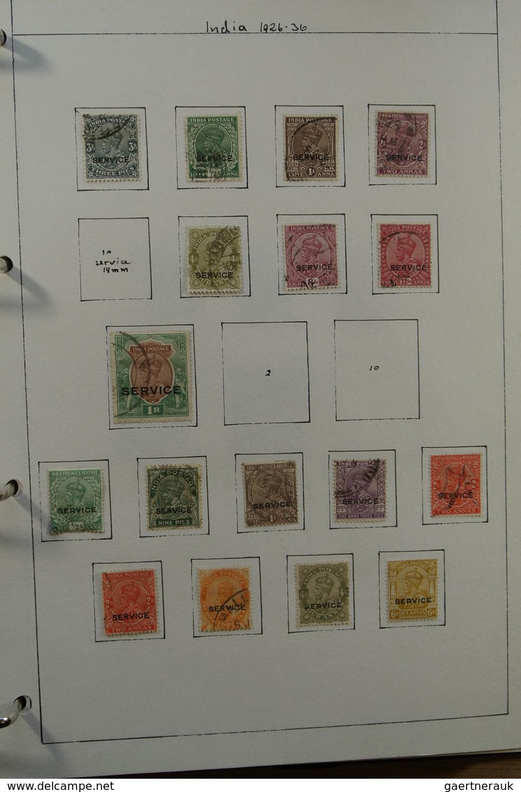 22686 Indien: 1854-1976. Used collection India 1854-1976 in blanc album, including much better classic mat