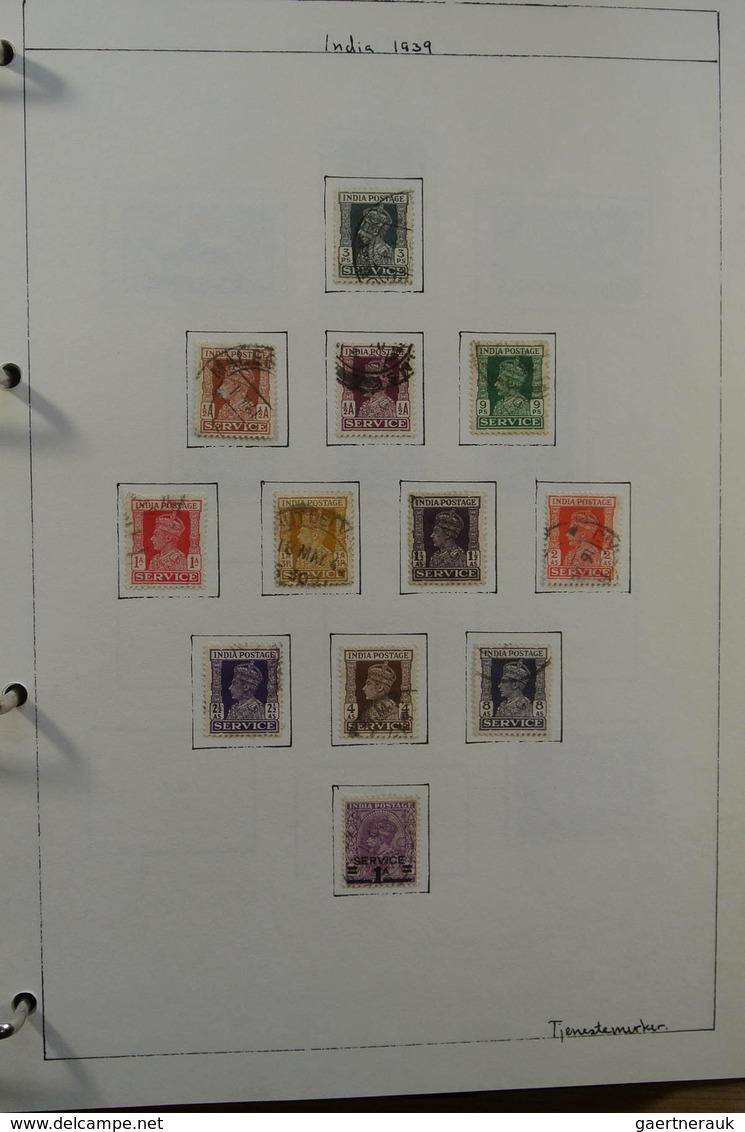 22686 Indien: 1854-1976. Used collection India 1854-1976 in blanc album, including much better classic mat