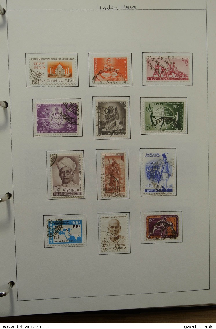 22686 Indien: 1854-1976. Used collection India 1854-1976 in blanc album, including much better classic mat