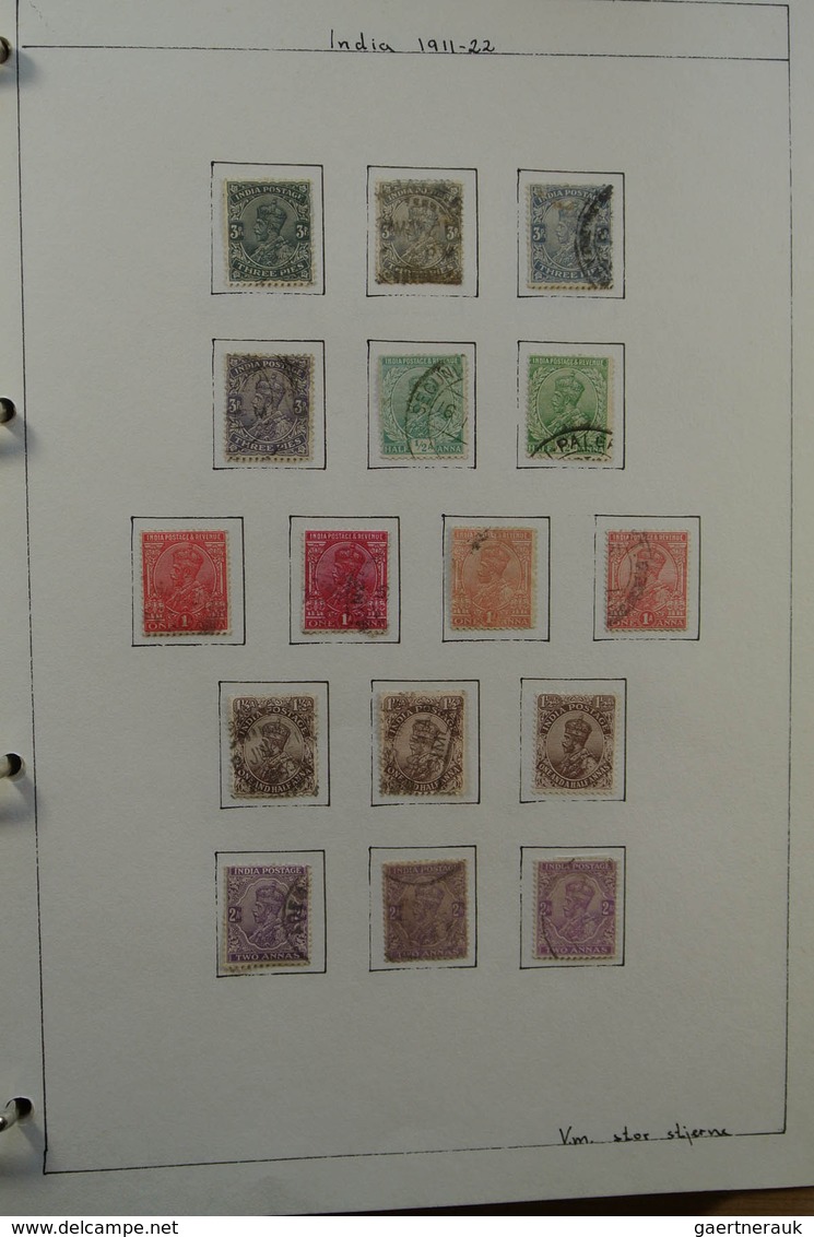 22686 Indien: 1854-1976. Used collection India 1854-1976 in blanc album, including much better classic mat