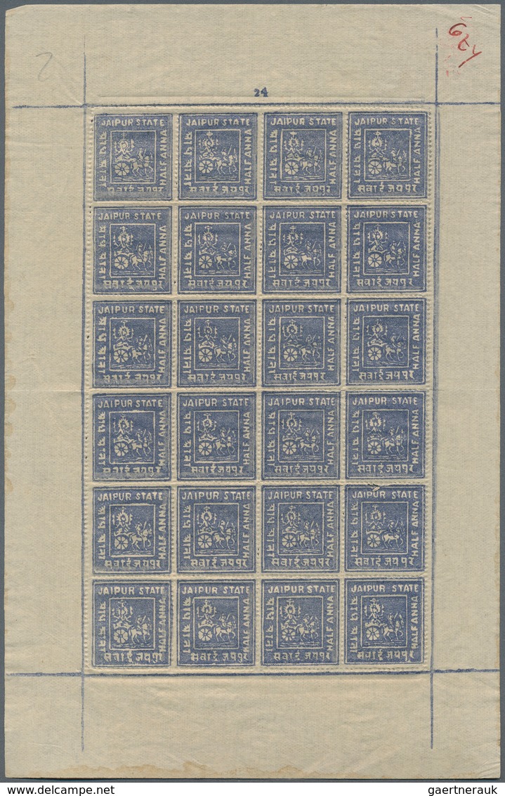 22689 Indien: 1854-1960's Ca.: Part Collections And Accumulation Of Thousands Of Stamps From British India - Autres & Non Classés