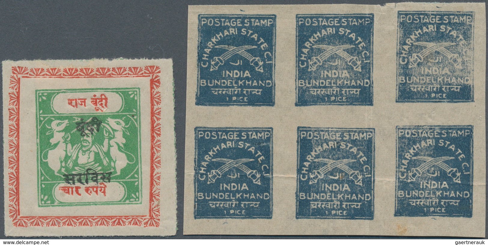 22689 Indien: 1854-1960's Ca.: Part Collections And Accumulation Of Thousands Of Stamps From British India - Autres & Non Classés