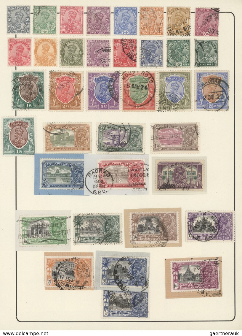 22691 Indien: 1854-1940's: Collection Of Mint And Used Stamps, Essay (like West India), Reprints (of Litho - Autres & Non Classés