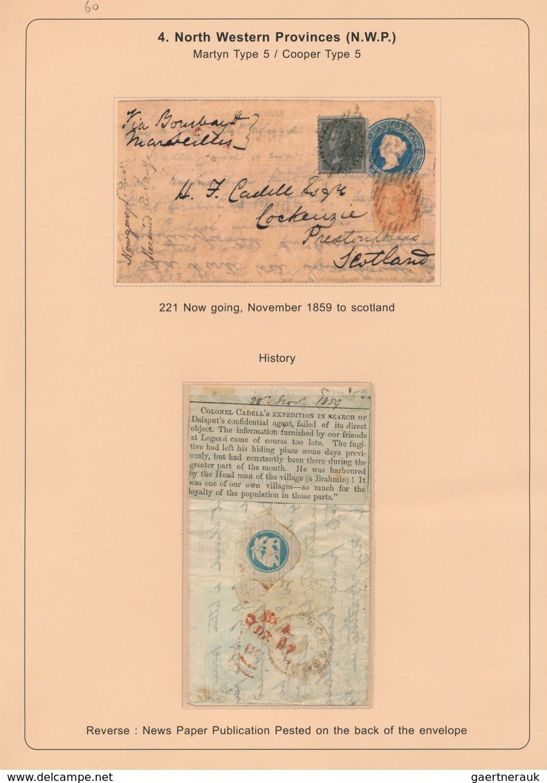 22695 Indien: 1854-1880's (ca.) - "EARLY INDIAN CANCELLATIONS": Specialized Collection Of About 1000 Cover - Autres & Non Classés