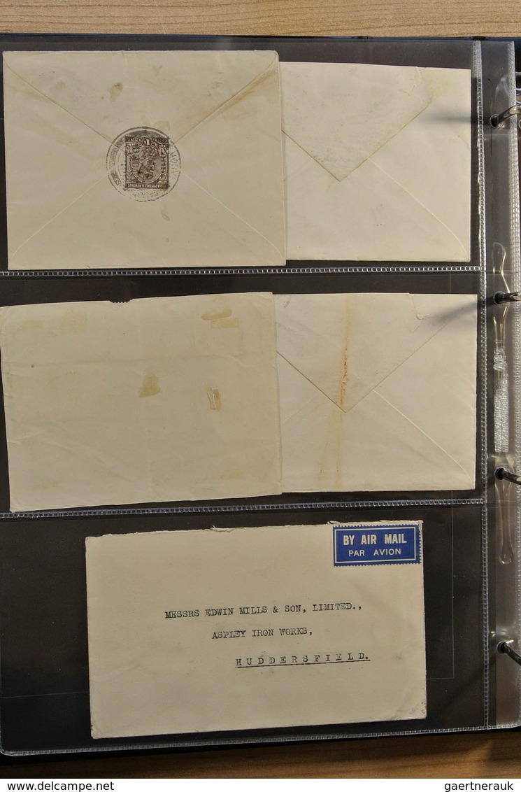 22707 Indien: 1880-1950. Album with ca. 50 covers, cards and stationeries of India ca. 1880-1950 to variou